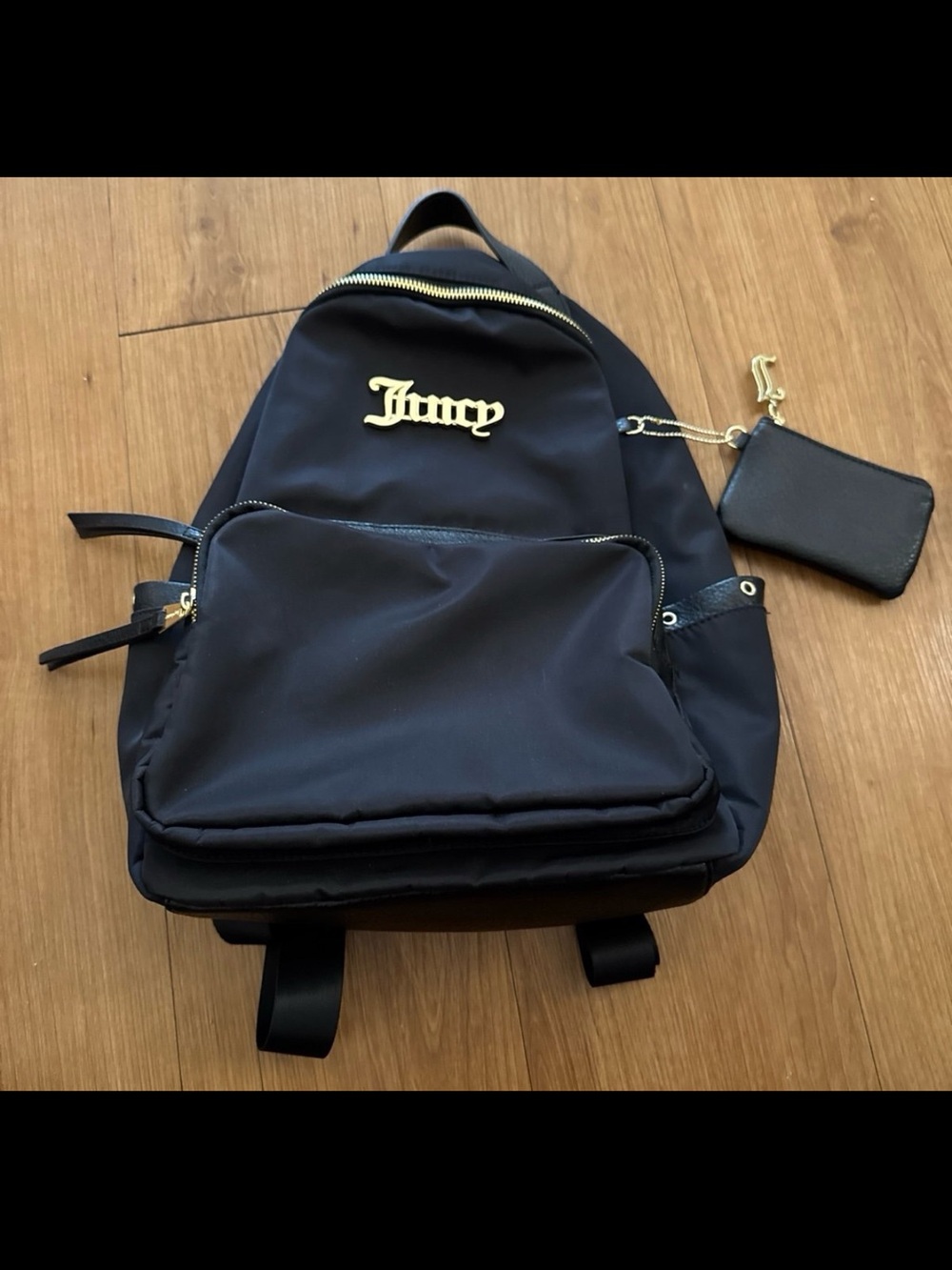 Juicy Couture Grommet Backpack w/ Attached Coin Purse